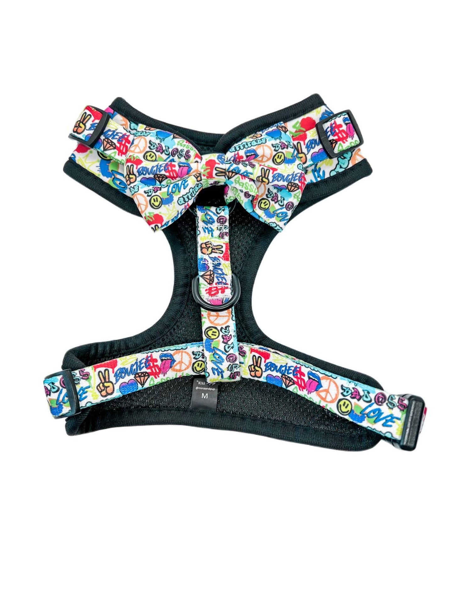 Colorful Graffiti Edition Adjustable Dog Harness