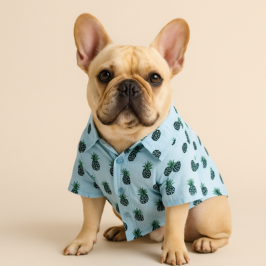 Hawaiian Camp Shirt - Blackberries