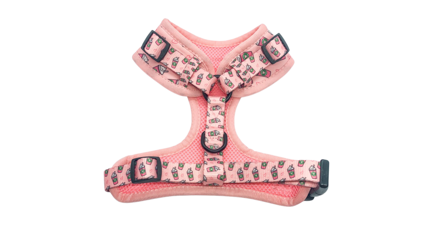 Pink Pupshake Adjustable Dog Harness