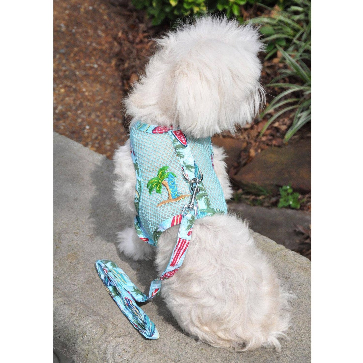 Cool Mesh Dog Harness - Surfboards & Palms