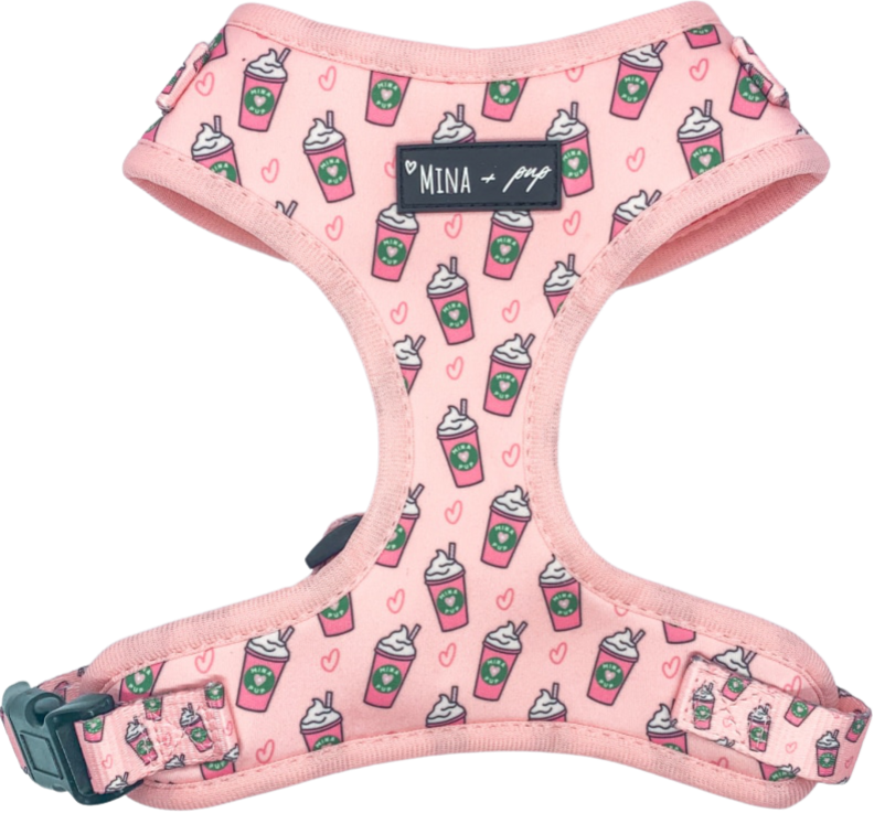 Pink Pupshake Adjustable Dog Harness
