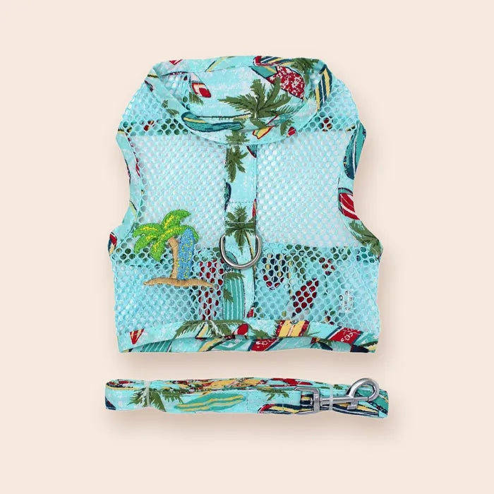 Cool Mesh Dog Harness - Surfboards & Palms